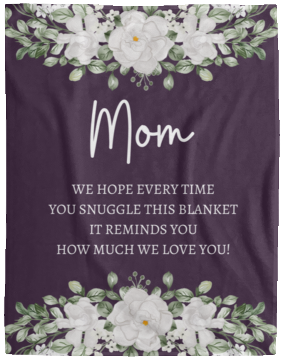 MOM FLOWER BLANKET | MOTHER'S DAY GIFT