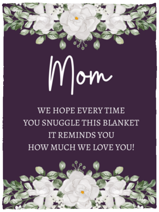 MOM FLOWER BLANKET | MOTHER'S DAY GIFT