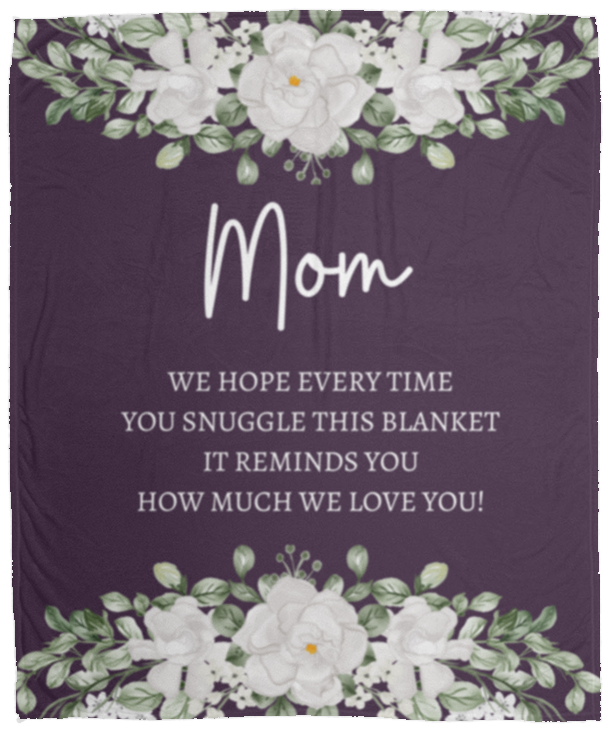 MOM FLOWER BLANKET | MOTHER'S DAY GIFT