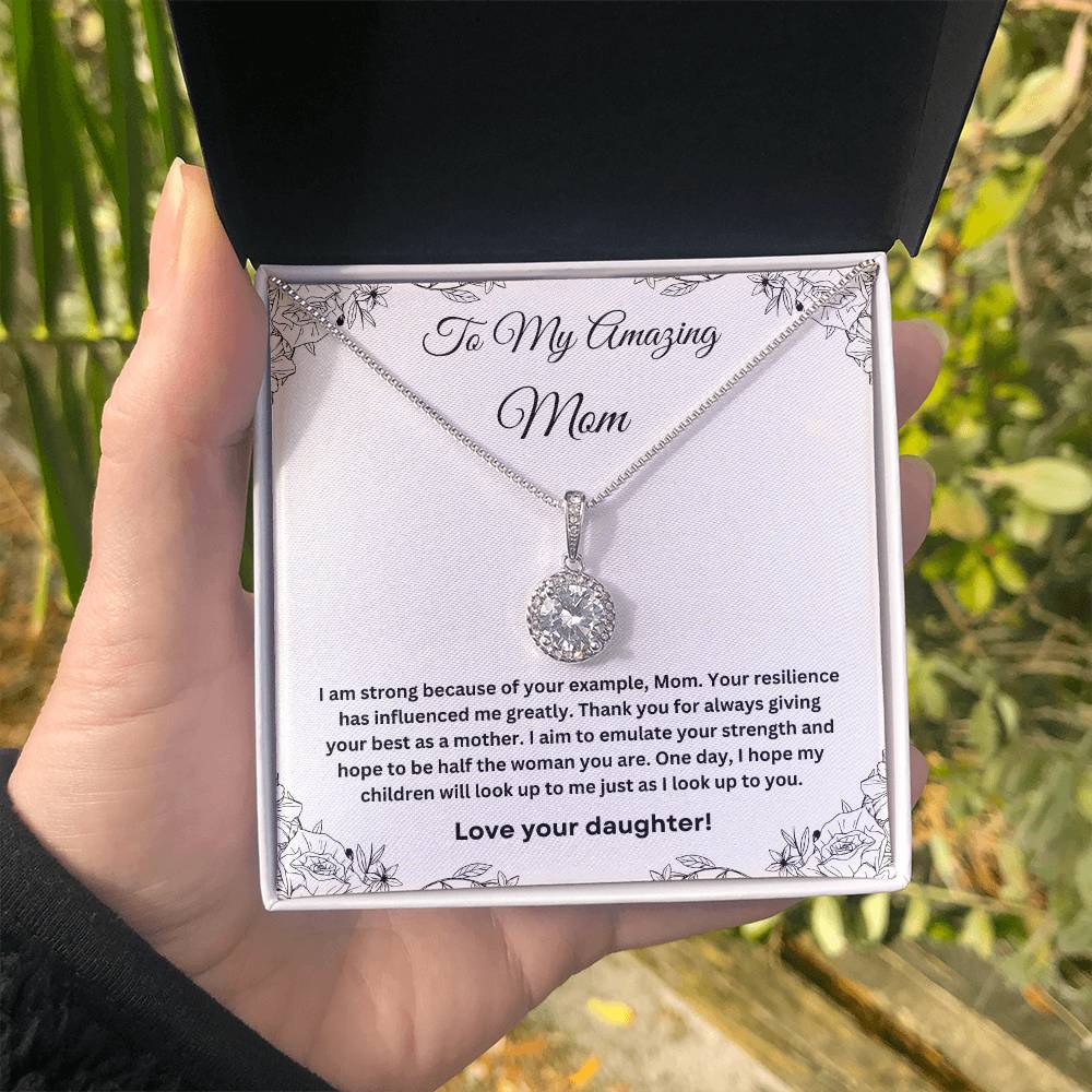 To My Amazing Mom Eternal Hope Necklace