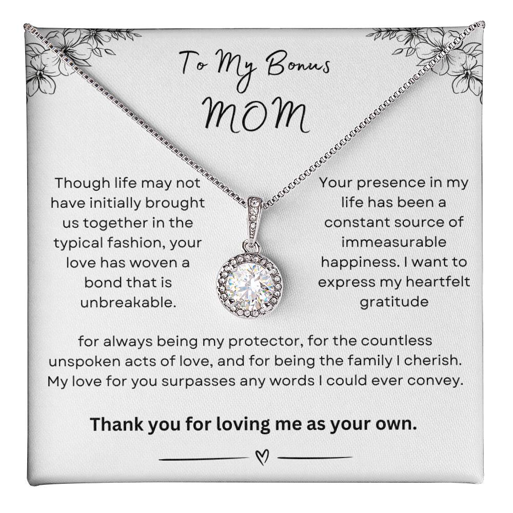 To My Bonus Mom Eternal Hope Necklace