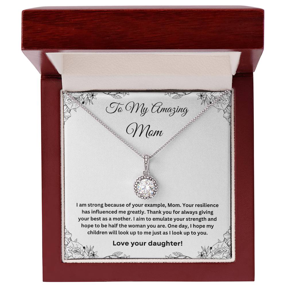 To My Amazing Mom Eternal Hope Necklace