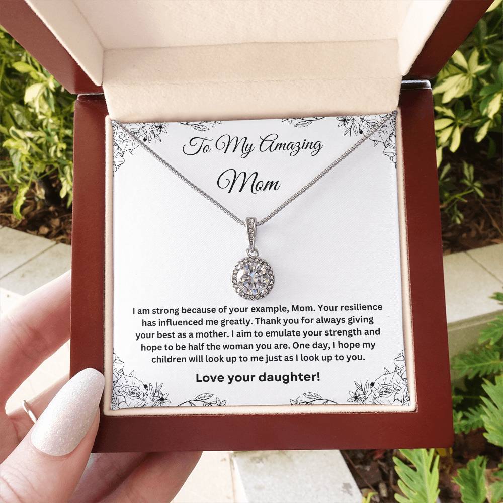 To My Amazing Mom Eternal Hope Necklace