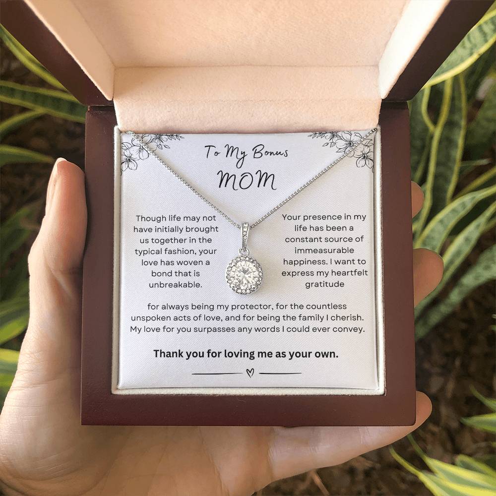 To My Bonus Mom Eternal Hope Necklace